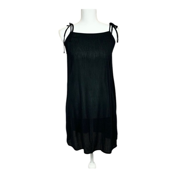 Forever 21 Other - Forever 21 Black Gauzy Semi Sheer Dress Swim Cover Size Small